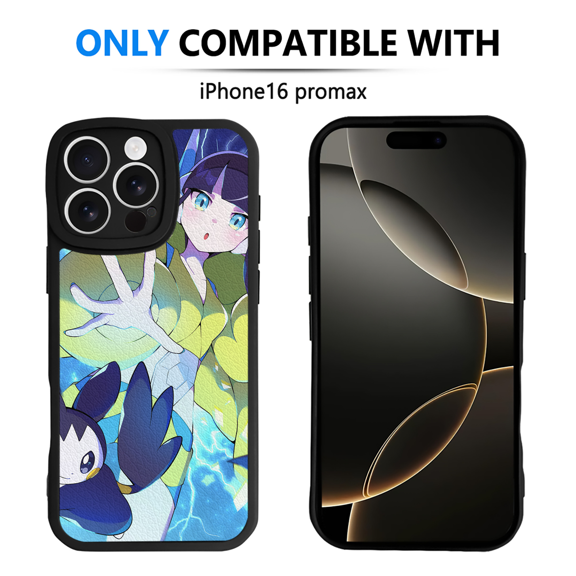 （画像用） ポケットモンスター Pokémon 【iPhone 16シリーズ対応】シリコンスマホケース（レザー調） 材質：シリコン